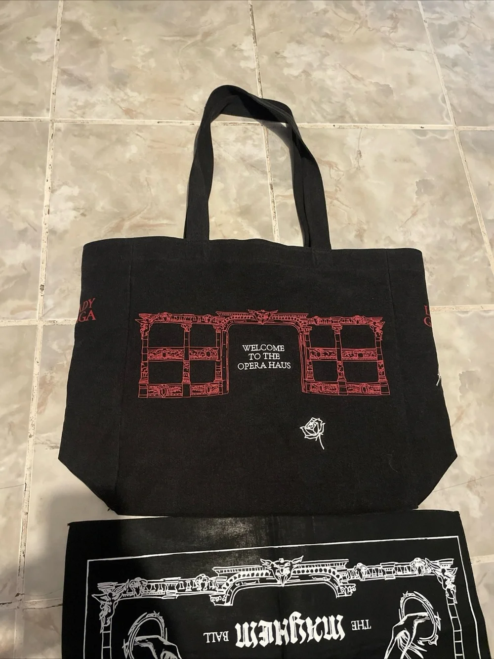 Lady Gaga - Mayhem Ball Tour - Official Ball Black Opera Haus Tote